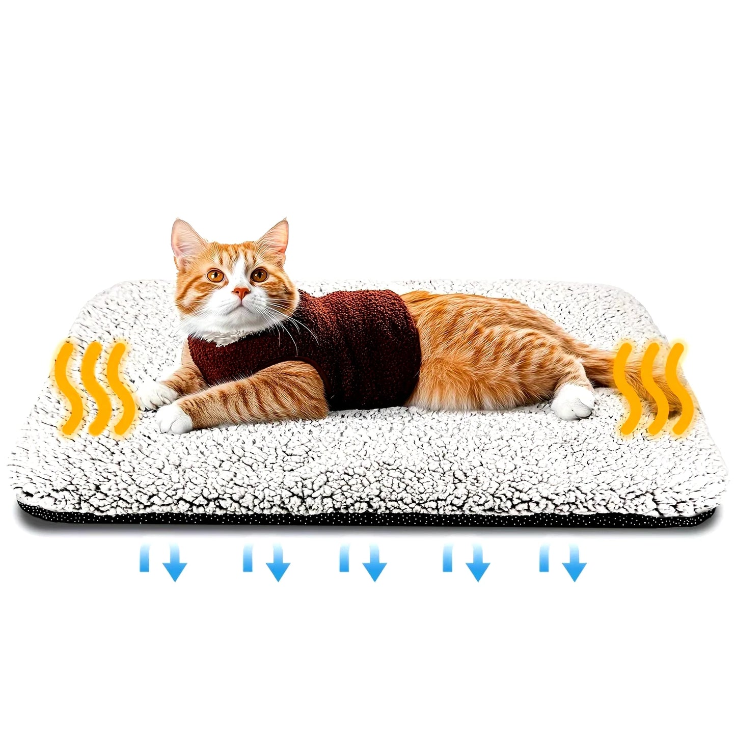 Self-Heating Pet Pads Blanket for Cats Dogs Thermal Body Heat Reflecting Core Pad