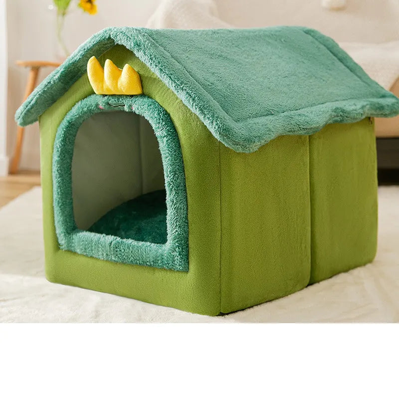 Warm Foldable Dog & Cat Cave Bed
