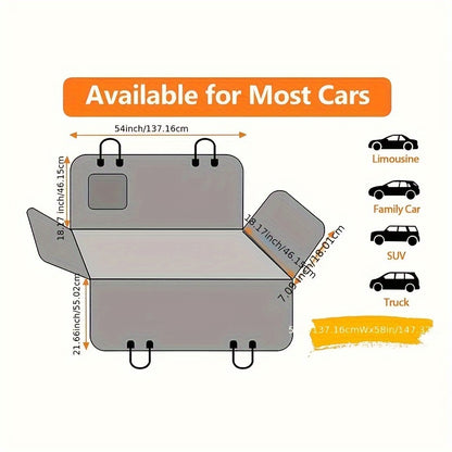 Waterproof Nylon Pet Car Seat Cover for Backseat