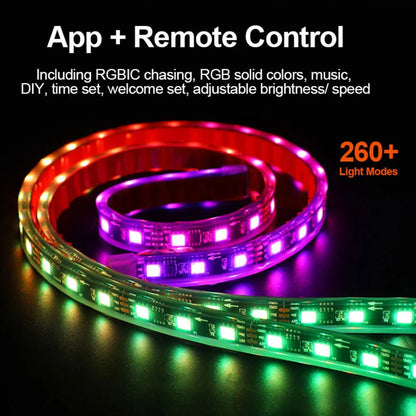 No.1 Selling Car Under Glow Kit 3 Years Warranty RGB Chasing LED Neon Underbody IP68 Waterproof RGBIC Underglow Light for Car