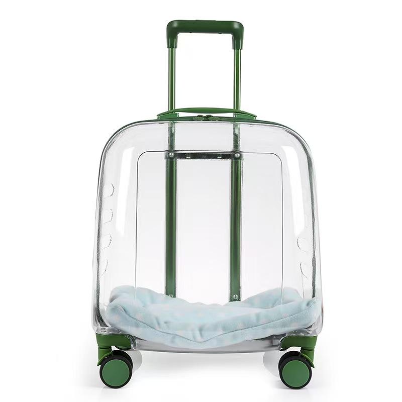 Pet Trolley Case Portable Dog Cat Outgoing Bag Transparent Pet Space Bag