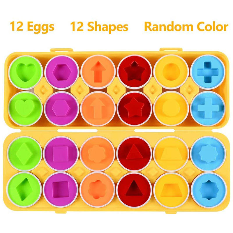 Educational Color Shape Number Matching Egg Set