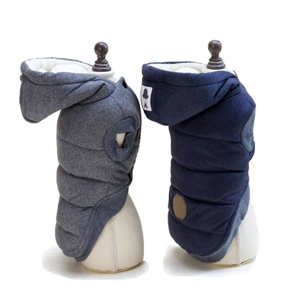 Thick Warm Cotton Pet Coat – Winter Hooded Jacket for Dogs & Cats (S‑XXL)