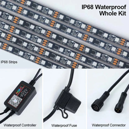 No.1 Selling Car Under Glow Kit 3 Years Warranty RGB Chasing LED Neon Underbody IP68 Waterproof RGBIC Underglow Light for Car