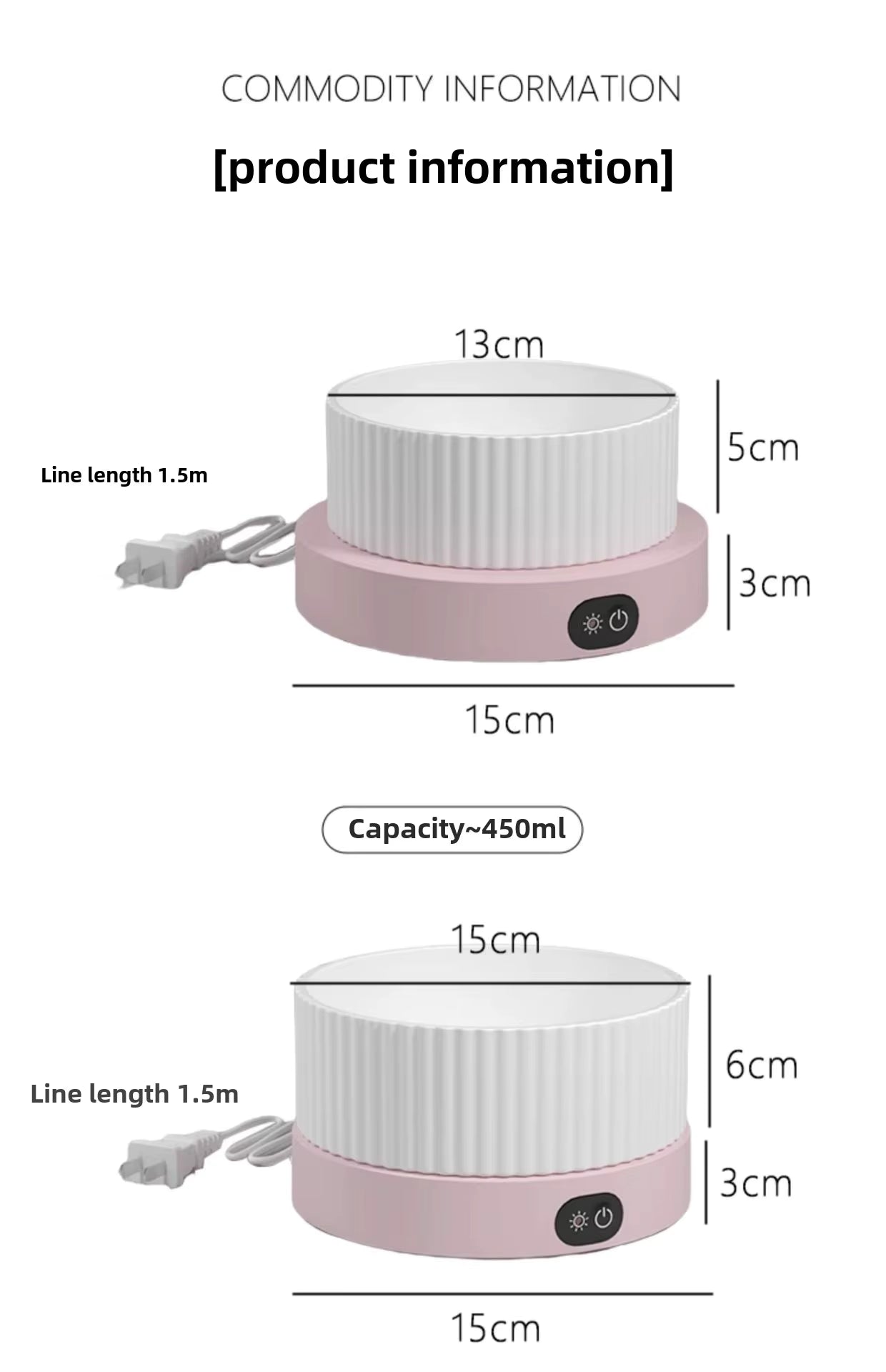 Dog Heated Water Dispenser with Ceramic Bowl Winter Pet Dog Drinker