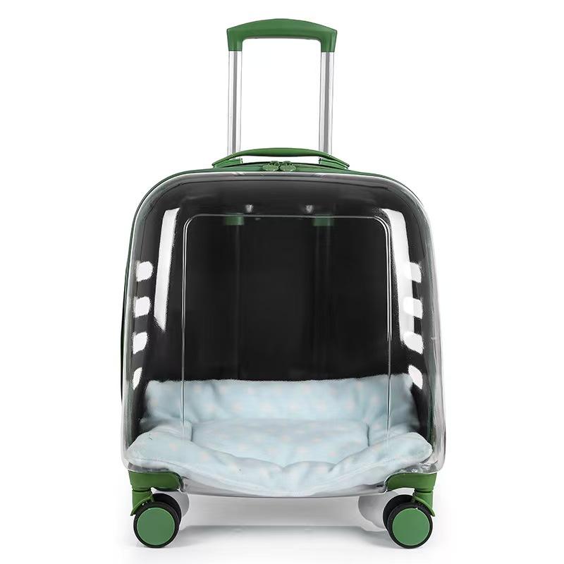 Pet Trolley Case Portable Dog Cat Outgoing Bag Transparent Pet Space Bag
