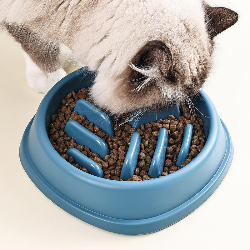 Plastic Food Grade Bpa Free Pet Slow Feeder Dog Bowl Set of 4PCS