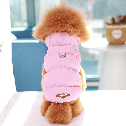 Winter Padded Puppy Cat Coat Jacket For Small Medium Dogs