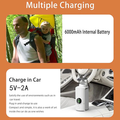Rechargeable Portable Baby Bottle Warmer– Fast Heating, Travel-Friendly Design