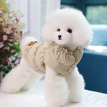 Winter Padded Puppy Cat Coat Jacket For Small Medium Dogs