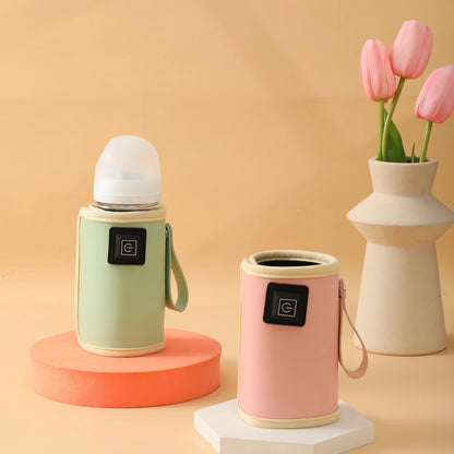 Portable USB Baby Bottle Warmer | Travel-Friendly Milk Heater with Thermostat