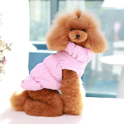 Winter Padded Puppy Cat Coat Jacket For Small Medium Dogs