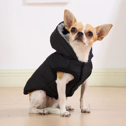 Dog Winter Clothes Warm Pet Thicken Fleece Vest Comfortable Puppy Waterproof Hoodies For Dogs Cats Chihuahua Yorkshire Supplies
