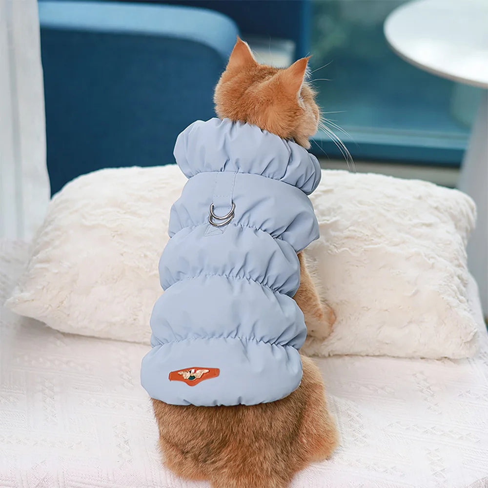 Winter Padded Puppy Cat Coat Jacket For Small Medium Dogs