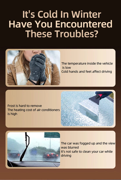 Winter Car Warm Air Blower Electric Heater High-Power Car Heating Heater Car Defrosting Snow Removal And Fog Removal