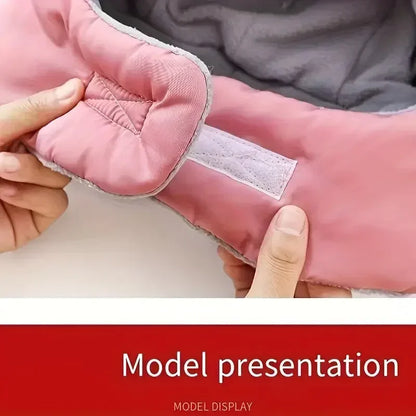 Cycling Cap Winter Keep Warm Hat with Goggle Strap Thermal Neck Warmer