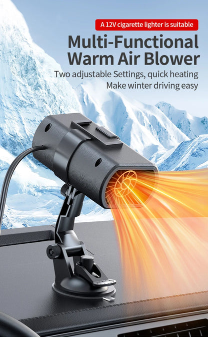 Winter Car Warm Air Blower Electric Heater High-Power Car Heating Heater Car Defrosting Snow Removal And Fog Removal