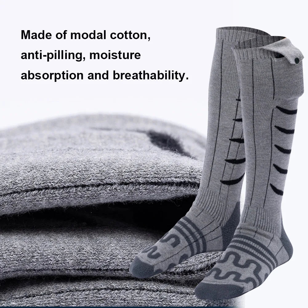 Winter Heating Socks Cold-Proof Winter Warm Thermal Socks Fast Heating Warm Winter Socks Washable for Cycling Camping Skating