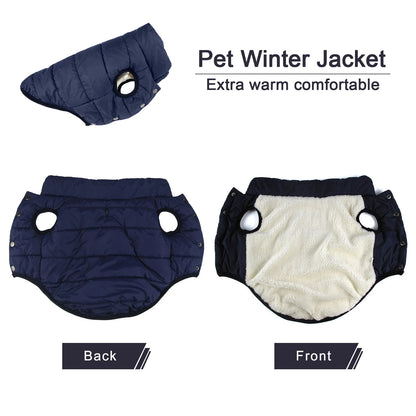 Winter Dog Clothes Outdoor Cold Proof Warm Dog Jacket