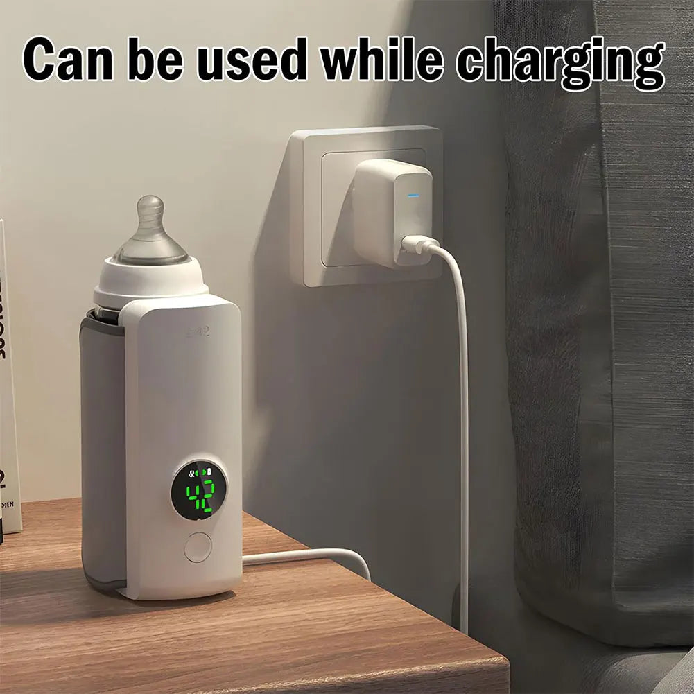 Rechargeable Portable Baby Bottle Warmer– Fast Heating, Travel-Friendly Design