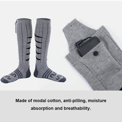 Winter Heating Socks Cold-Proof Winter Warm Thermal Socks Fast Heating Warm Winter Socks Washable for Cycling Camping Skating