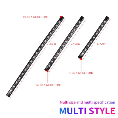 Neon LED Car Interior Ambient Foot Strip Light Kit Accessories RGB Backlight Remote App Music Control Auto Decorative Lamp