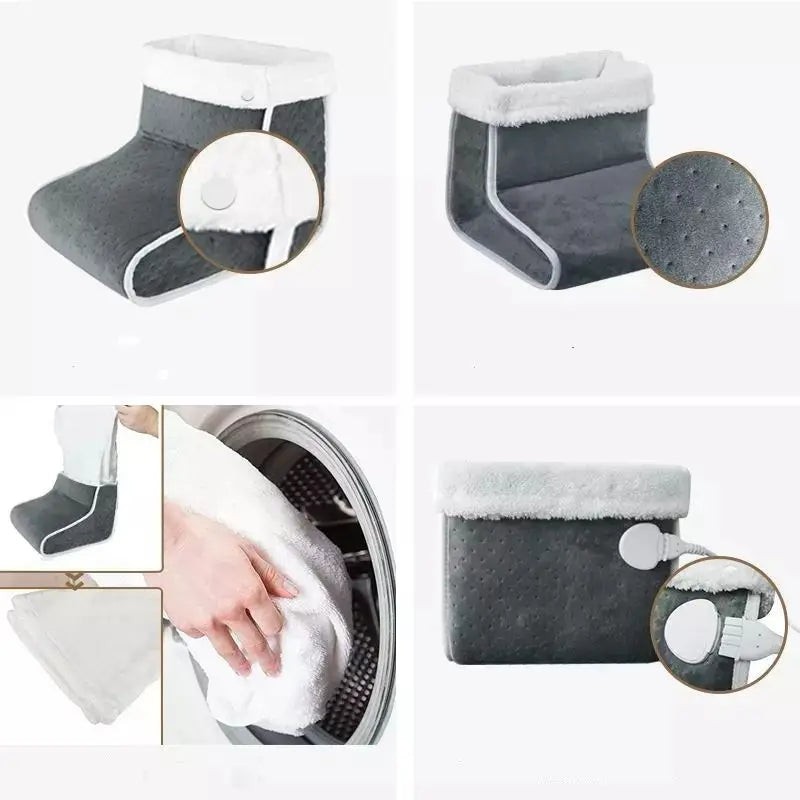 Super Soft Feet Heating Pad  6-Level Heating Foot  Boots for men and women