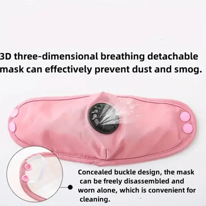 Cycling Cap Winter Keep Warm Hat with Goggle Strap Thermal Neck Warmer