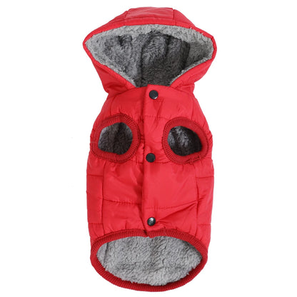 Dog Winter Clothes Warm Pet Thicken Fleece Vest Comfortable Puppy Waterproof Hoodies