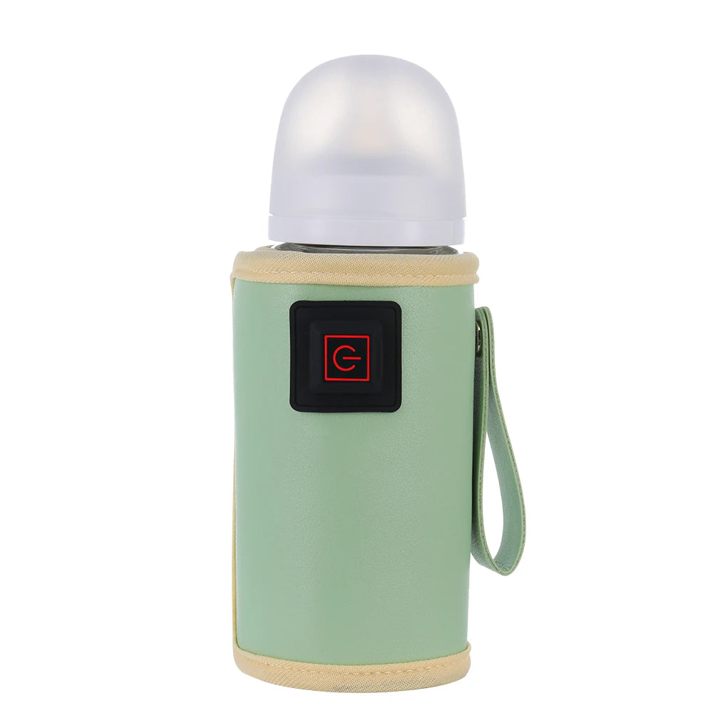 Portable USB Baby Bottle Warmer | Travel-Friendly Milk Heater with Thermostat