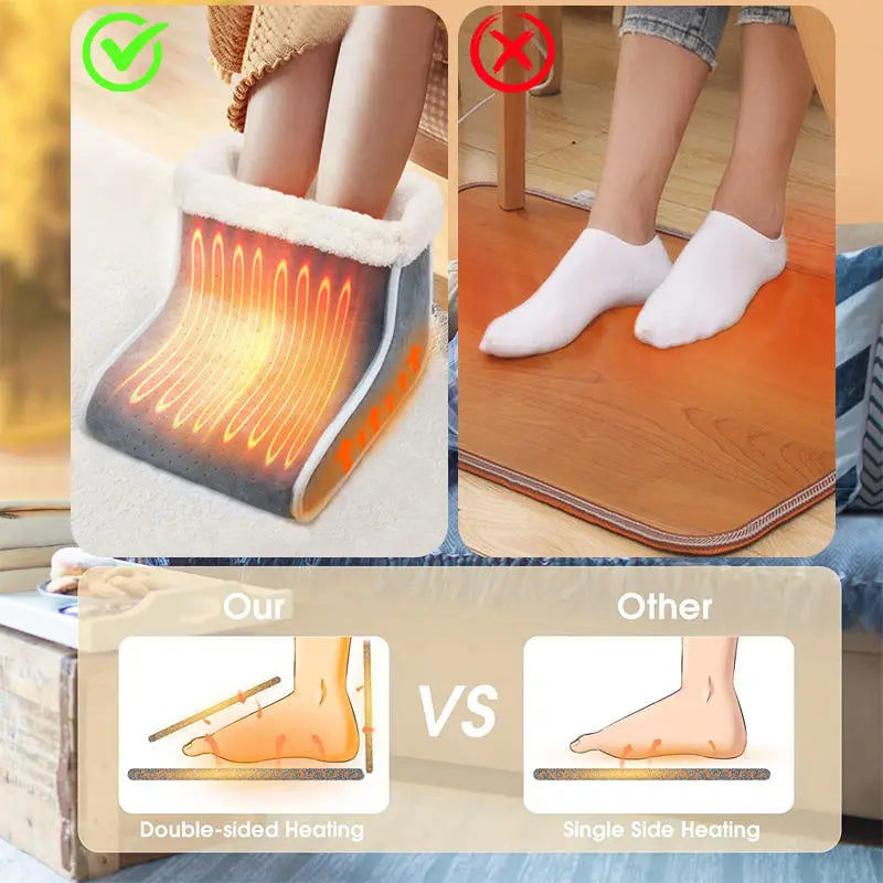 Super Soft Feet Heating Pad  6-Level Heating Foot  Boots for men and women