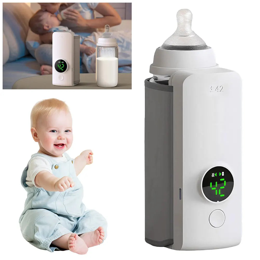 Rechargeable Portable Baby Bottle Warmer– Fast Heating, Travel-Friendly Design