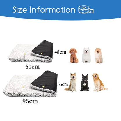 Self-Heating Pet Pads Blanket for Cats Dogs  Thermal Body Heat Reflecting Core Pad