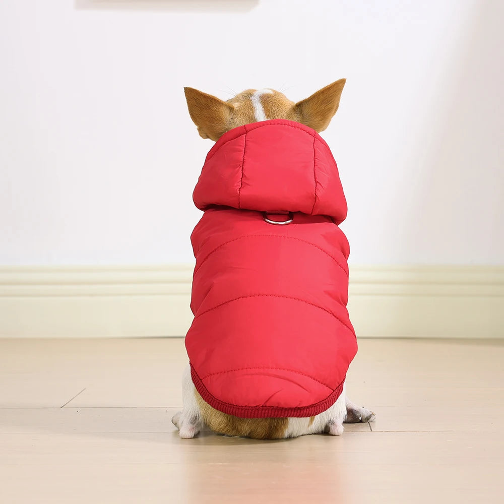 Dog Winter Clothes Warm Pet Thicken Fleece Vest Comfortable Puppy Waterproof Hoodies For Dogs Cats Chihuahua Yorkshire Supplies