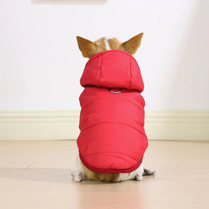 Dog Winter Clothes Warm Pet Thicken Fleece Vest Comfortable Puppy Waterproof Hoodies For Dogs Cats Chihuahua Yorkshire Supplies