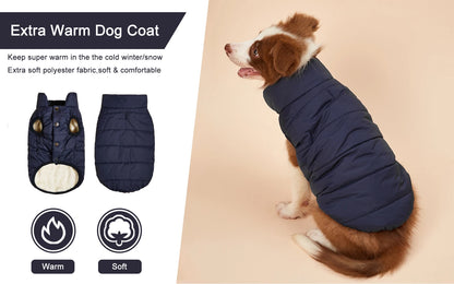 Winter Dog Clothes Outdoor Cold Proof Warm Dog Jacket