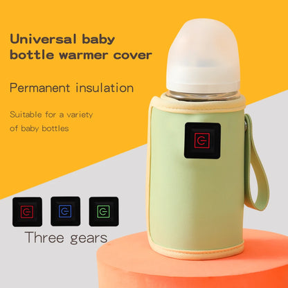 Portable USB Baby Bottle Warmer | Travel-Friendly Milk Heater with Thermostat
