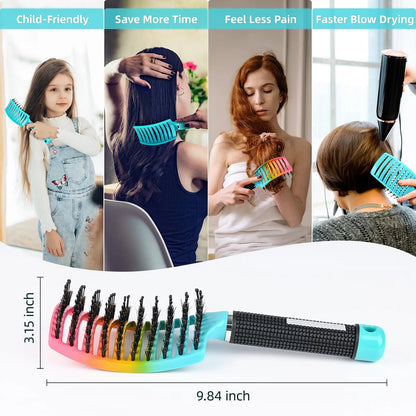 Professional Salon Hairdressing Comb Scalp MassageCombs Wet Curly Detangle Hair Brush for Barber Styling Tools