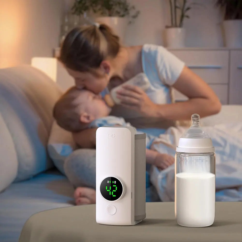 Rechargeable Portable Baby Bottle Warmer– Fast Heating, Travel-Friendly Design