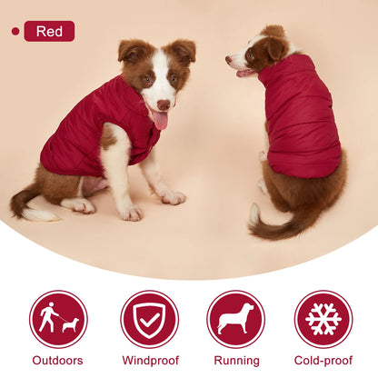 Winter Dog Clothes Outdoor Cold Proof Warm Dog Jacket