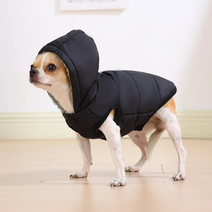 Dog Winter Clothes Warm Pet Thicken Fleece Vest Comfortable Puppy Waterproof Hoodies