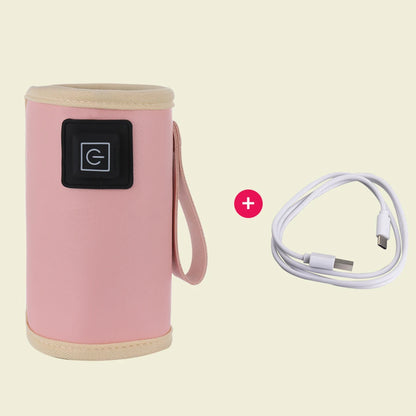 Portable USB Baby Bottle Warmer | Travel-Friendly Milk Heater with Thermostat