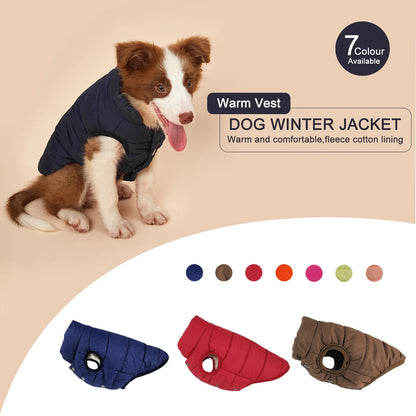 Winter Dog Clothes Outdoor Cold Proof Warm Dog Jacket