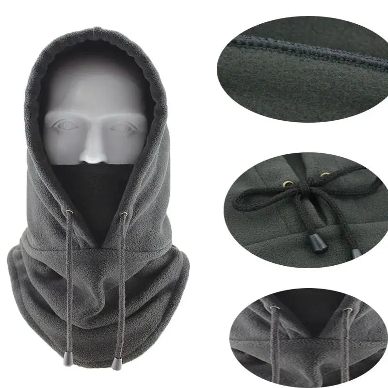❄ Winter Warm Cycling Cap – Ski Fleece Padded Hood & Thermal Hat