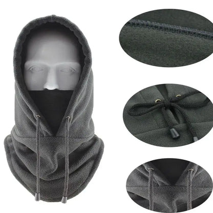 ❄ Winter Warm Cycling Cap – Ski Fleece Padded Hood & Thermal Hat