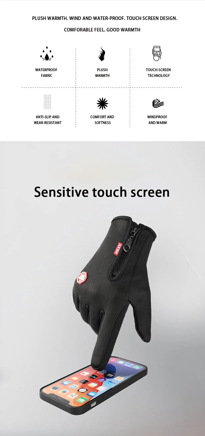 Winter Gloves For Men Women -Touchscreen