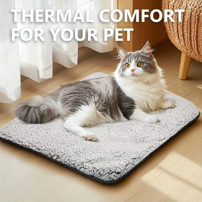 Self-Heating Pet Pads Blanket for Cats Dogs  Thermal Body Heat Reflecting Core Pad