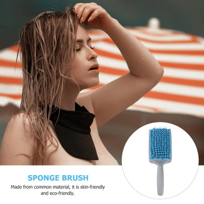 Professional Hair Stylist Recommended Drying Brush Sponge Paddle Fabric Bristles Plastic Ergonomic Handle Fast Drying Time