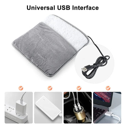 Foot Warmer USB Heater – Soft Plush Flannel Thermal Pad