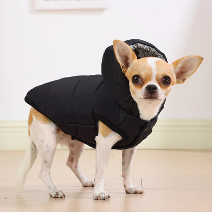 Dog Winter Clothes Warm Pet Thicken Fleece Vest Comfortable Puppy Waterproof Hoodies